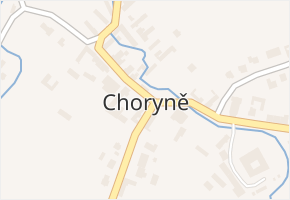 Choryně v obci Choryně - mapa části obce