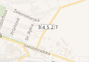 Bezděkovská v obci Chotěboř - mapa ulice