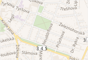 Čsl. armády v obci Chotěboř - mapa ulice