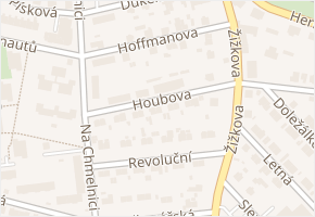 Houbova v obci Chotěboř - mapa ulice