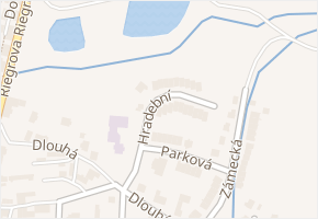 Hradební v obci Chotěboř - mapa ulice