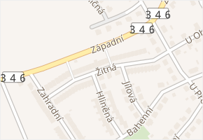 Ječná v obci Chotěboř - mapa ulice