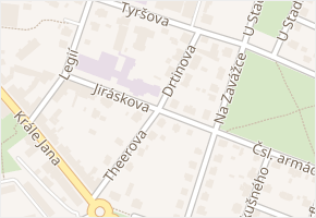 Jiráskova v obci Chotěboř - mapa ulice