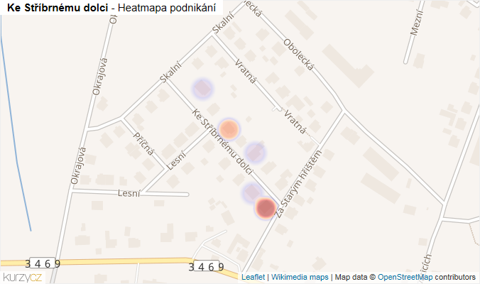 Mapa Ke Stříbrnému dolci - Firmy v ulici.