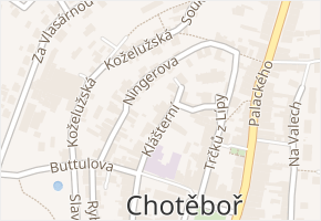 Klášterní v obci Chotěboř - mapa ulice