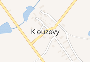 Klouzovy v obci Chotěboř - mapa části obce
