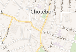 Mezibranská v obci Chotěboř - mapa ulice