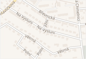 Na Výsluní v obci Chotěboř - mapa ulice