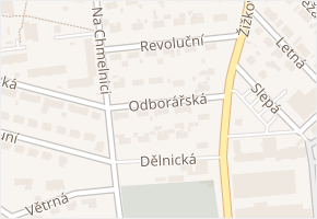 Odborářská v obci Chotěboř - mapa ulice
