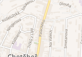 Palackého v obci Chotěboř - mapa ulice
