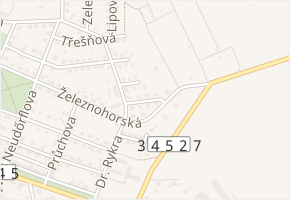 Sadová v obci Chotěboř - mapa ulice