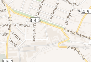Senftova v obci Chotěboř - mapa ulice