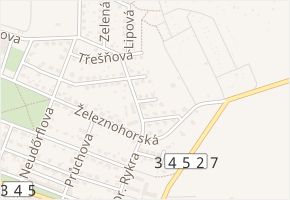 Šípková v obci Chotěboř - mapa ulice