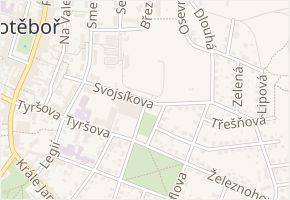 U Stadionu v obci Chotěboř - mapa ulice