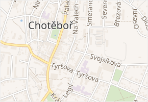 Úzká v obci Chotěboř - mapa ulice