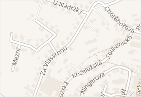Za Vlasárnou v obci Chotěboř - mapa ulice