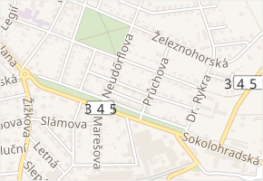 Zadní v obci Chotěboř - mapa ulice
