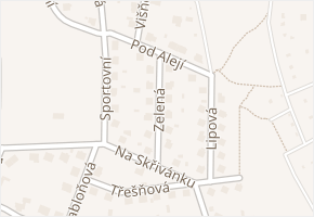 Zelená v obci Chotěboř - mapa ulice