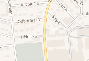 Žižkova v obci Chotěboř - mapa ulice
