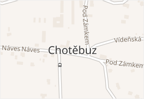 Chotěbuz v obci Chotěbuz - mapa části obce