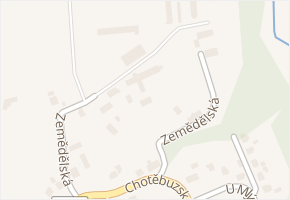Zemědělská v obci Chotěbuz - mapa ulice