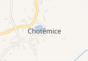 Chotěmice v obci Chotěmice - mapa části obce