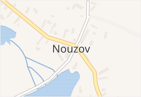 Nouzov v obci Chotěšice - mapa části obce