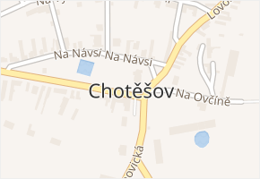 Chotěšov v obci Chotěšov - mapa části obce