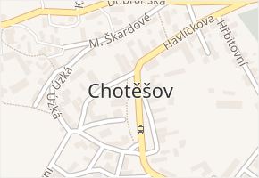 Chotěšov v obci Chotěšov - mapa části obce