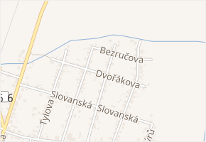 Dvořákova v obci Chotěšov - mapa ulice