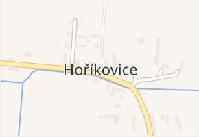 Hoříkovice v obci Chotěšov - mapa části obce