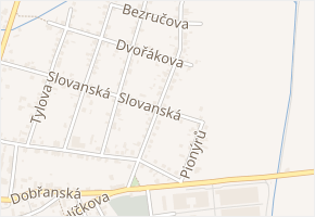 Hornická v obci Chotěšov - mapa ulice