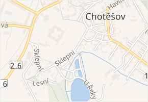 Klášterní v obci Chotěšov - mapa ulice
