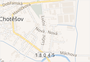 Luční v obci Chotěšov - mapa ulice