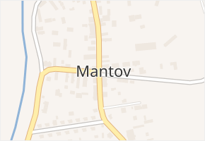 Mantov v obci Chotěšov - mapa části obce