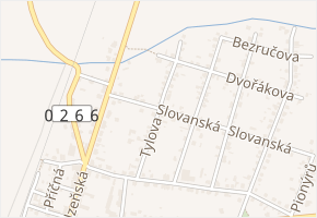 Tylova v obci Chotěšov - mapa ulice