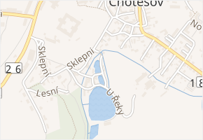 U Sakty v obci Chotěšov - mapa ulice
