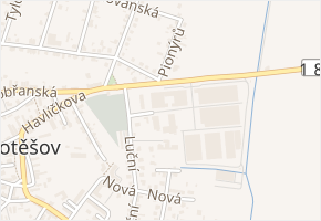 U Školky v obci Chotěšov - mapa ulice