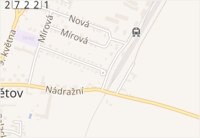 Na Nebesích v obci Chotětov - mapa ulice