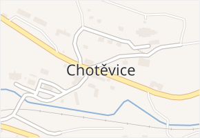 Chotěvice v obci Chotěvice - mapa části obce