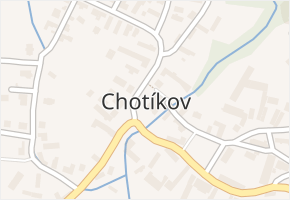 Chotíkov v obci Chotíkov - mapa části obce