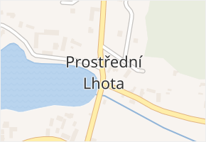 Prostřední Lhota v obci Chotilsko - mapa části obce