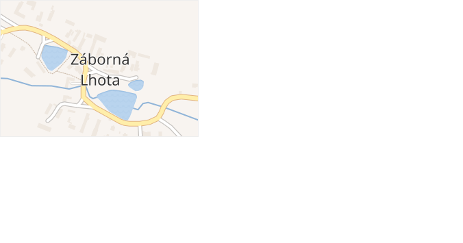 Záborná Lhota v obci Chotilsko - mapa části obce