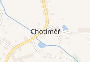 Chotiměř v obci Chotiměř - mapa části obce