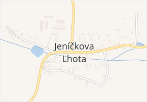 Jeníčkova Lhota v obci Chotoviny - mapa části obce