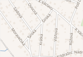 Krátká v obci Chotoviny - mapa ulice