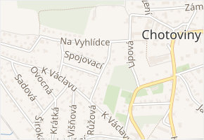 Lesní v obci Chotoviny - mapa ulice