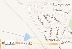Moravečská v obci Chotoviny - mapa ulice