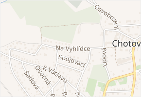 Na Vyhlídce v obci Chotoviny - mapa ulice