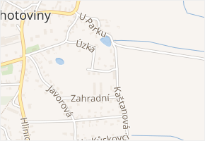 Pod Špejcharem v obci Chotoviny - mapa ulice